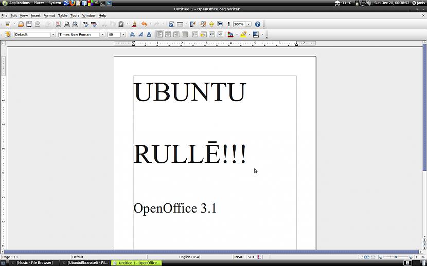 Nu open office pats par sevi... Autors: Jonjs Linux valdzinājums