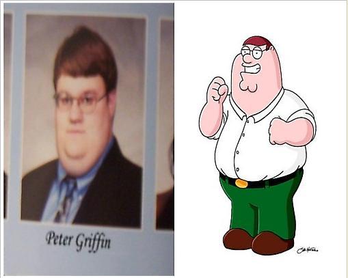 Īstais Peter Griffin Peter... Autors: janka11 Cilvēki kuri līdzinās mulfilmu tēliem