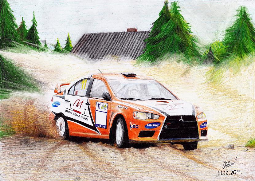 Andis Neikšans ar savu LMT... Autors: OsCar18 Mani jaunie automašīnu zīmējumi