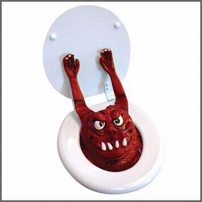 Red Toilet MonsterNobaidīs... Autors: Moonwalker Dīvainās mantas no Ebay 2
