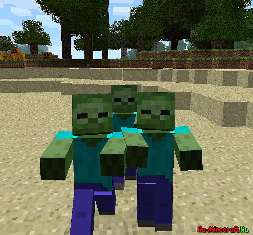 Zombiji un skeletoni diena... Autors: DeRive Minecraft 1.2 update