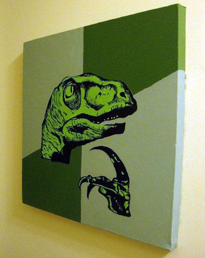 philosoraptor Autors: oh come on meme paintings