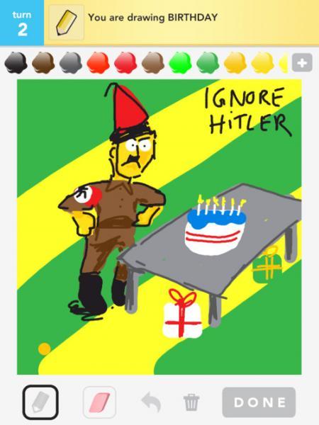 Minamais vārds  Birthday Autors: BetaFlasher Ignorē Hitleru (Draw Something aplikācija)