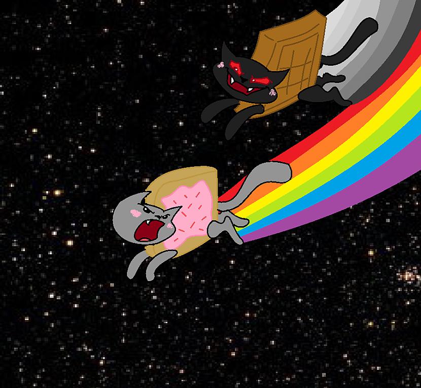 nyan cat and tac nyan Autors: Katunev nyan cat un tac nyan