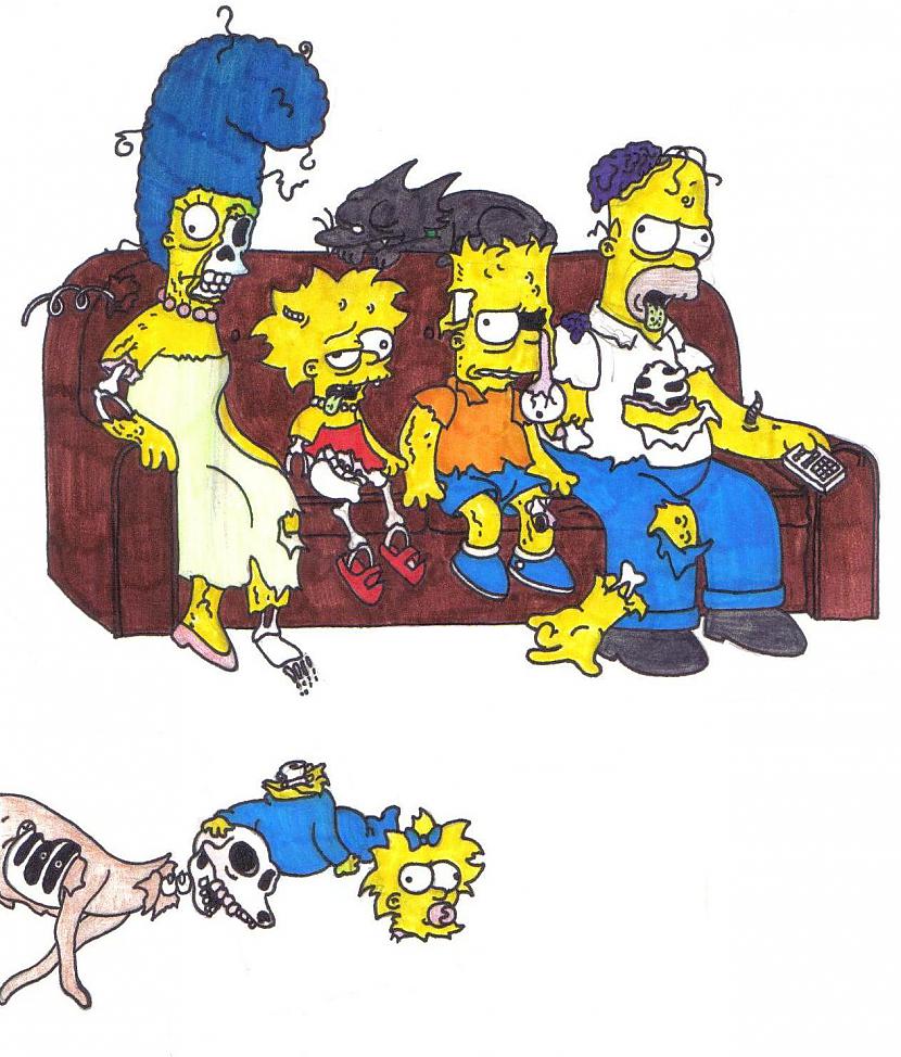  Autors: Bombonga15 The Simpsons Zombie