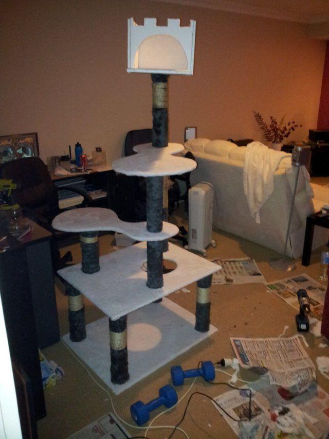  Autors: Colonel Meow Meitene savam kaķim uzbūvē tornīti.