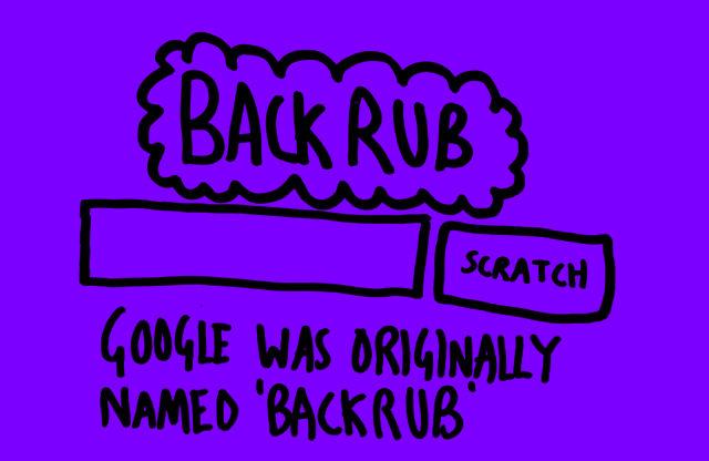 Back my words. Backrub. Систему backrub. Google изначально назывался backrub. Backrub logo.