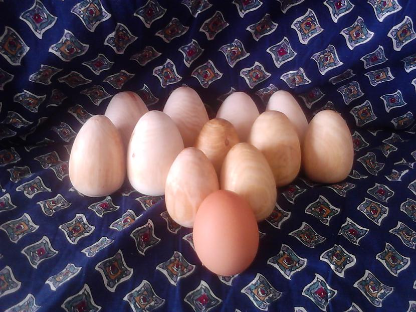 salīdzinājumā ar parastu olu Autors: galdniecinsh savādākas Lieldienu olas, jeb...