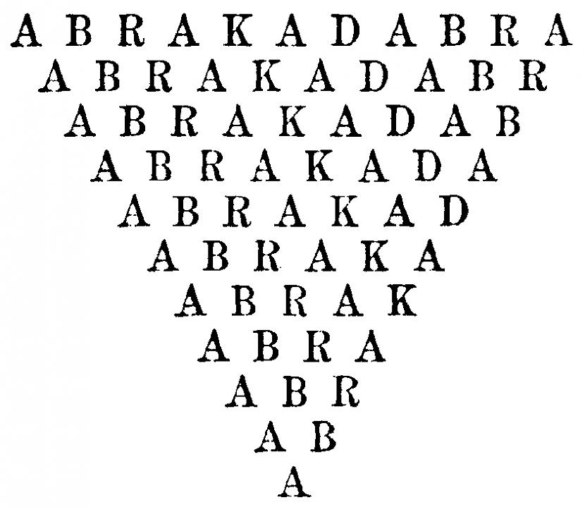 ABRAKADABRAMaģiska formula ko... Autors: ledenīte 14 Mitoloģiskas vietas, būtnes,lietas. 2. daļa