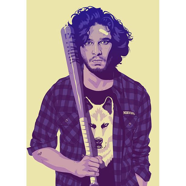 Džons Autors: Xaro "Game of Thrones" retro stilā