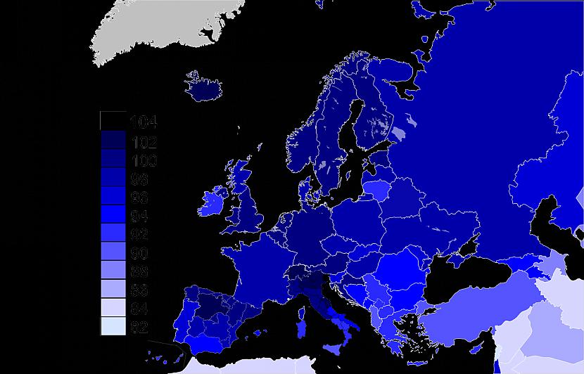 Eiropas IQ karte Latviescaronu... Autors: LordRudolf Fakti par iQ