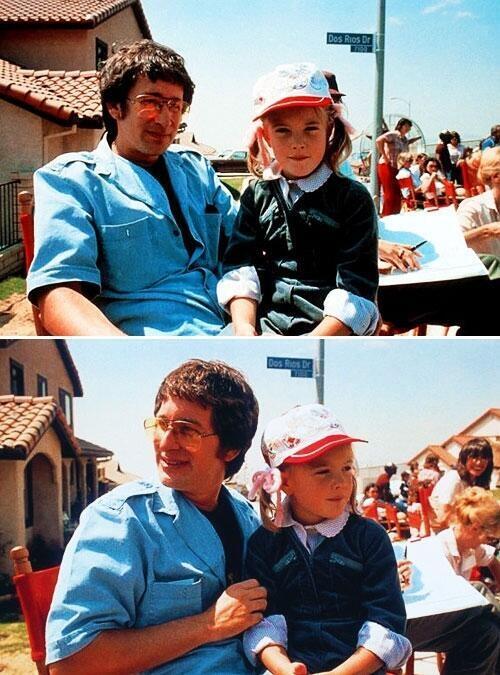 Stīvens Spielbergs ar Drū... Autors: Sprinteris Vēsturiskas bildes.