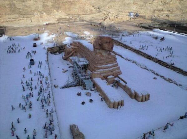  Autors: Deadshot Pirmais sniegs Ēģiptē 112 gadu laikā