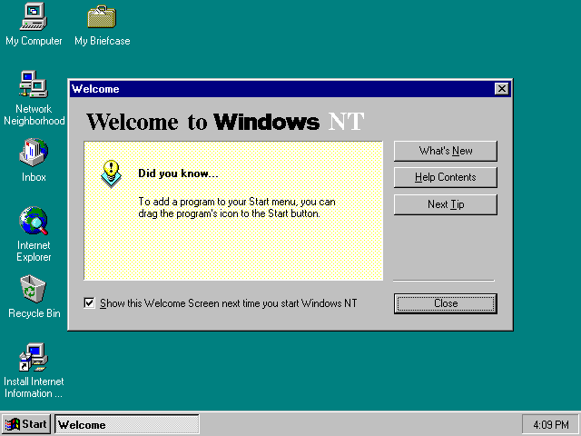 Tolaik tas nelikās tik svarīgi... Autors: Deauth Windows vēsture: Serveru frontē bez izmaiņām: Windows NT 4