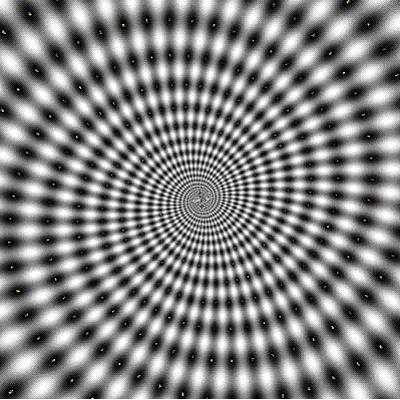 Akiyoshi Kitaoka ilūzija... Autors: Fosilija Optiskās ilūzijas!