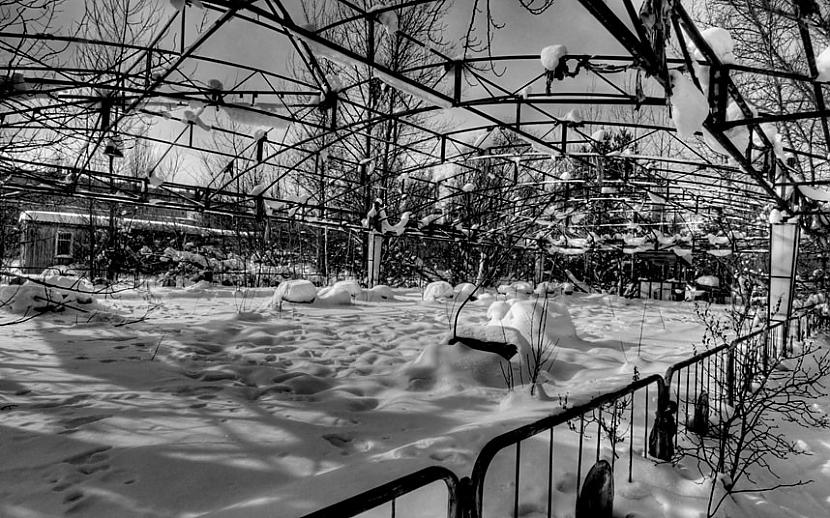 Ar sniegu pārklāts atrakciju... Autors: Zutēns Černobiļa 28 gadus pēc traģēdijas...