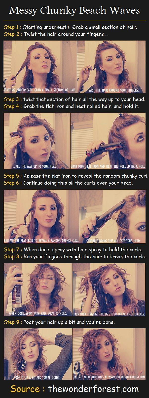 Satīti taisnotās lokas... Autors: MsSparkleyGirl Vairāk kā 10 matu ielokošanas veidi.