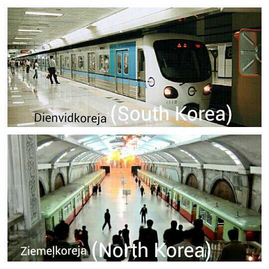 Seulās metro stacija pret... Autors: ghost07 Dienvidkoreja vs Ziemeļkoreja