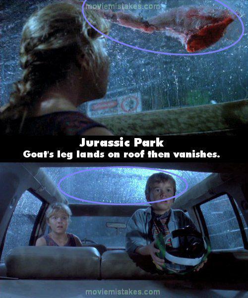Jurassic park Čalis sēž... Autors: twist Labākās filmu kļūdas!
