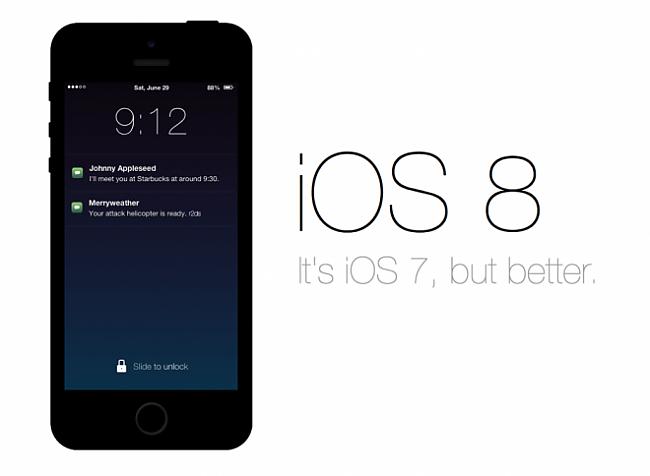 Pascaronlaik iOS 8 ir pieejama... Autors: Laciz iOS 8 - ieskats, kas un kā! [3]