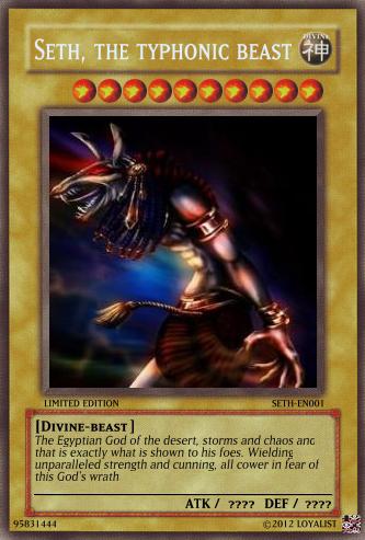 Seta Yugioh kārts Autors: Meza duums 10.daļa. Augstas klases un pakāpes Dievi un dēmoni.