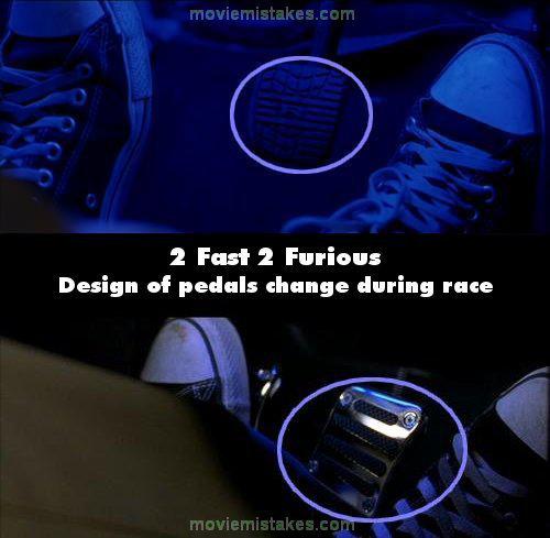 Pedāļu dizains mainās... Autors: Laciz Ātrs un Bez Žēlastības - Kļūdas (Fast & Furious)
