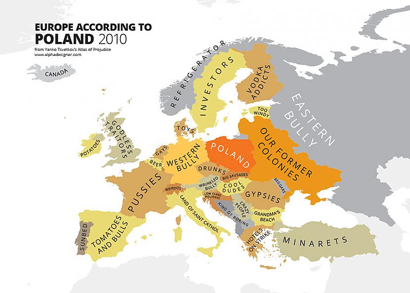 Poļi gan ir laimīgi par savu... Autors: Fosilija Eiropa dažadu valstu un cilvēku skatījumā