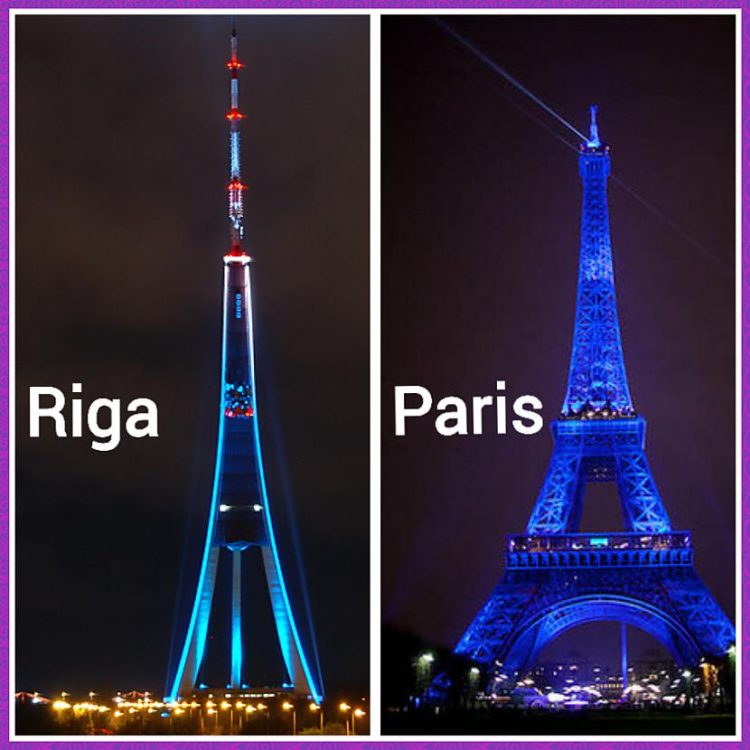 Rīgas tv tornis vs Parīzes... Autors: ghost07 Rīga vs Pasaule (Līdzības) 2 daļa
