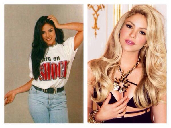 Dziedātāja  Shakira... Autors: Vafeleens Before and After (slavenības) 2