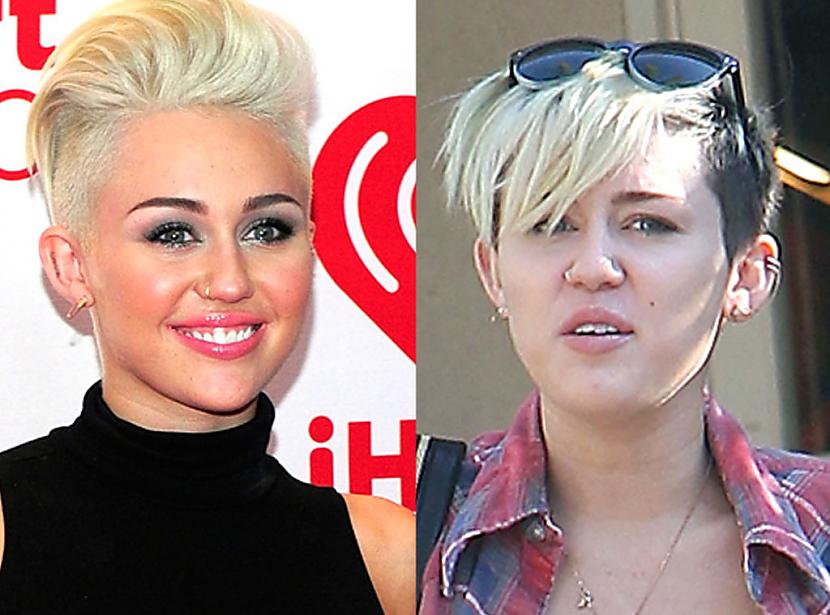 Ja godīgi man liekas ka Miley... Autors: Daniels 00 Slavenības pirms un pēc makeup
