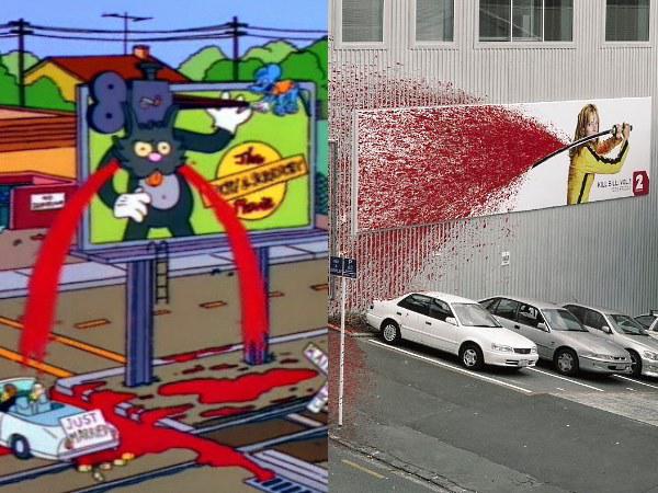 Simpsonos izmantoja asinis... Autors: Vampire Lord Simpsonu joki, kas kļuva par patiesību.