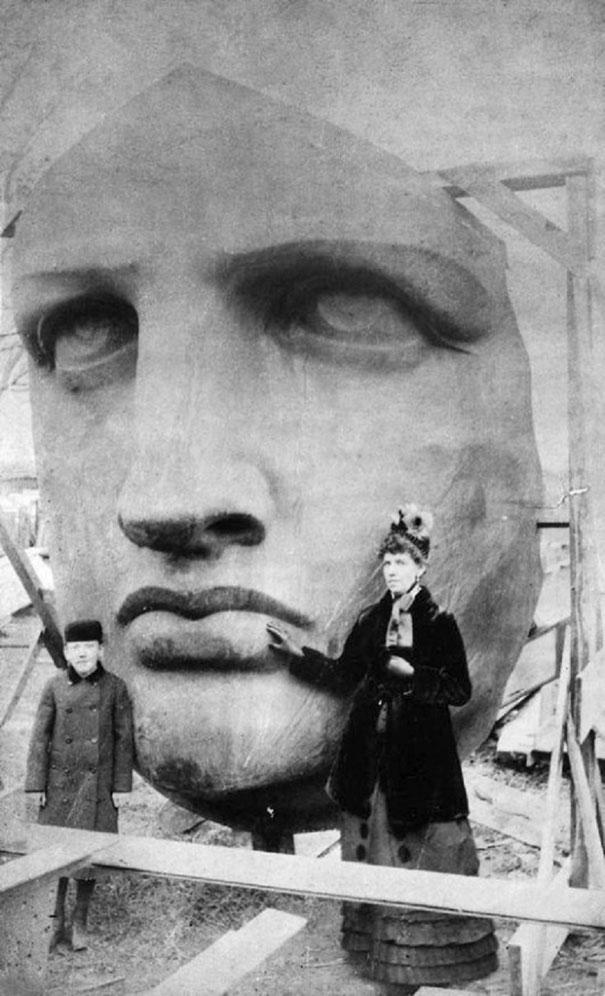 Brīvības statujas galvas... Autors: Lords Lanselots Attēli, kuri pasaka vairāk kā tūkstoš vārdus