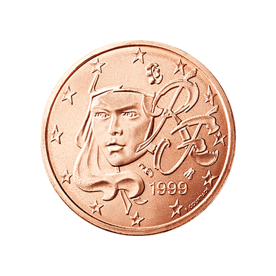 2 centu monēta Monētas reversa... Autors: KASHPO24 Francijas eiro monētas