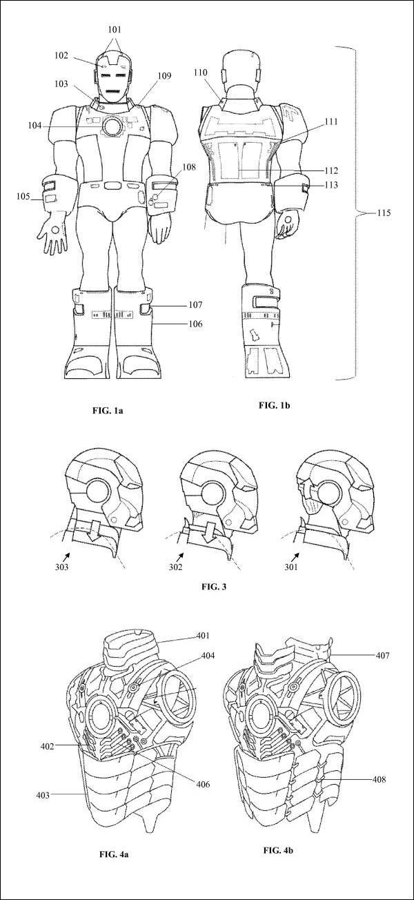 Dzelzs vīra kostīms Nez Tonijs... Autors: elv1js Tici vai nē, bet šādi patenti eksistē.
