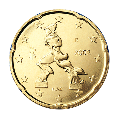 20 centi Monētas reversa... Autors: KASHPO24 Itālijas eiro monētas.