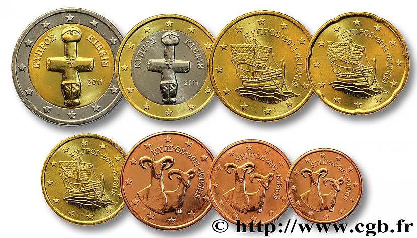 Visu 8 Kipras eiro monētu... Autors: KASHPO24 Kipras eiro monētas.