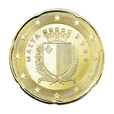 Maltas ģerbonī ir attēlots... Autors: KASHPO24 Maltas eiro monētas