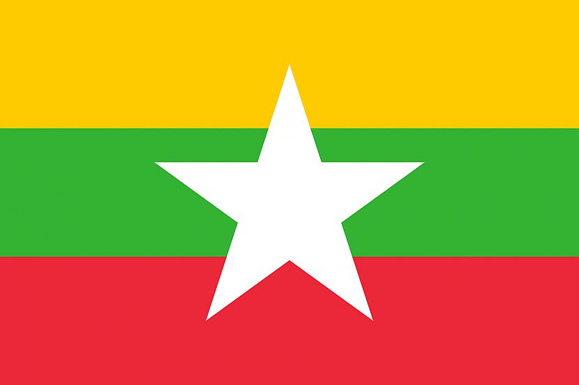 nbsp nbspMjanmas karogu veido... Autors: Mao Meow Pasaules valstis[2]: Mjanma aka Birma