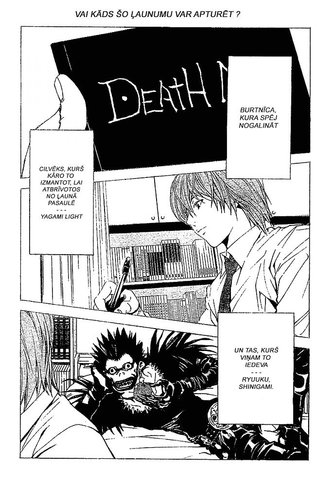  Autors: Fosilija Manga latviski - DEATH NOTE [ 2. nodaļa ]