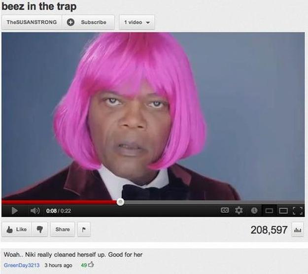 Woah Niki Minaj patiescaronām... Autors: 3FckingUnicorns Smieklīgākie YouTube komentāri pasaulē!