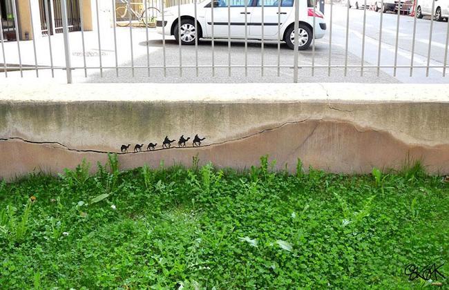 Karavānas pāreja Francija Autors: kaķūns 28 ielu mākslas meistardarbi - vērts redzēt