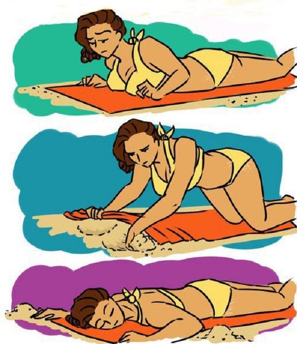 Kad sieviete apguļas smiltīs... Autors: Fosilija Sievietes ar lielām krūtīm