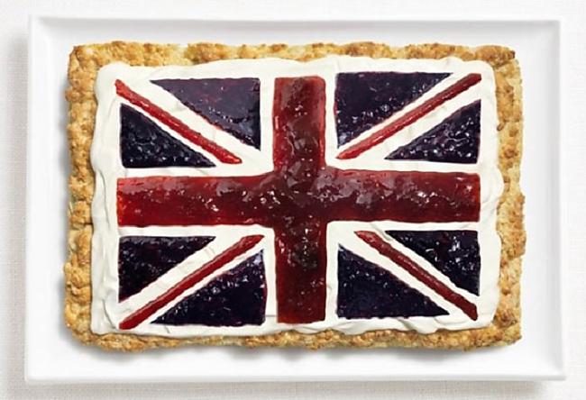 Lielbritānija  cepums saldais... Autors: Lords Lanselots Kā varētu izskatīties Latvijas karogs, veidots no ēdiena?