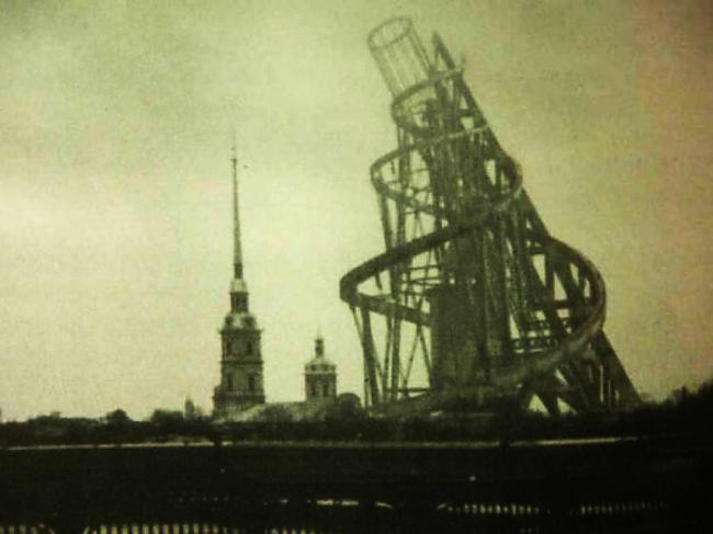 Tatlina tornis 1917 gadsPēc... Autors: Prāta Darbnīca Grandiozākās būves, kuras tomēr neuzcēla