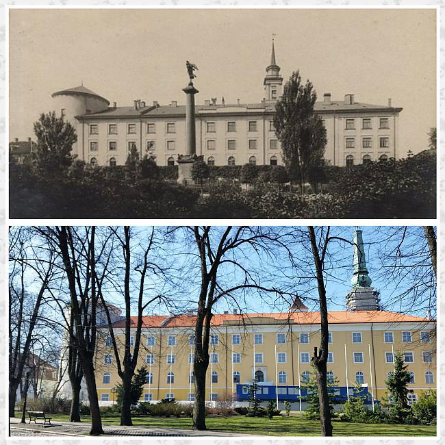 Agrāk Rīgas pils parkā slējās... Autors: OUYSO Toreiz vs Tagad (Rīga pirms 100 gadiem).