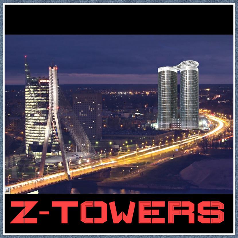 Dvīņu torņi Ztowers Rīgā Spoki