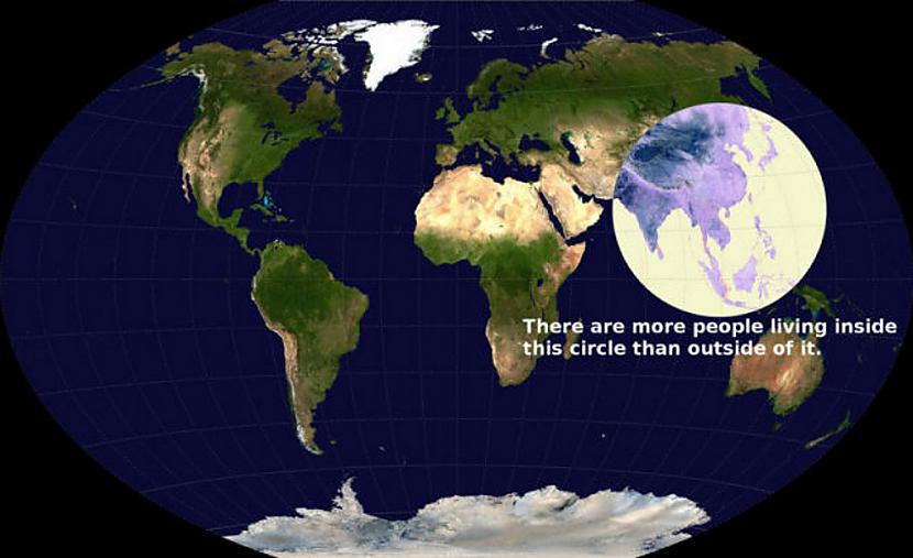 Scaronajā iezīmētajā aplī... Autors: Jocins Spocins Dažādi fakti par pasauli attēloti interesantās kartēs!