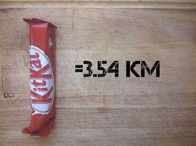 Mazais KitKat Autors: Sulīgais Mandarīns Cik kilometru jānoskrien, lai iznīcinātu apēstās kalorijas?