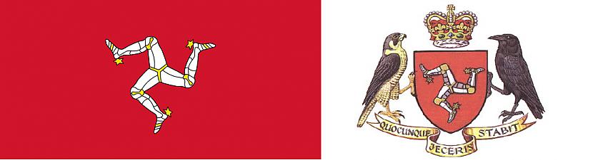 Menas salas karogs un ģērbonis Autors: Sulīgais Mandarīns Menas sala