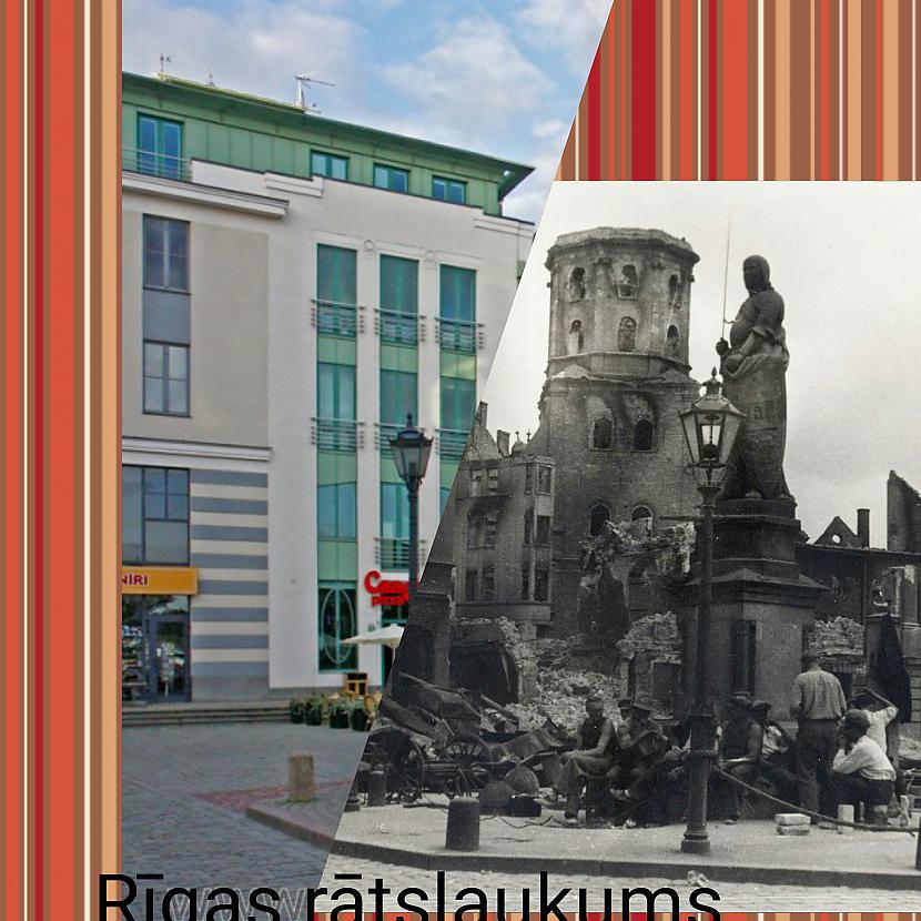 Nopostītā Vecrīga pēckara... Autors: ghost07 Kas izmainījies Rīgā pēdējo 100 gadu laikā?